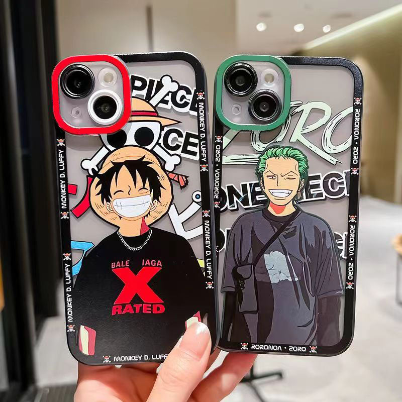 Luffy/Zoro iPhone exquisite Trend Silicone Anti-collision phone case