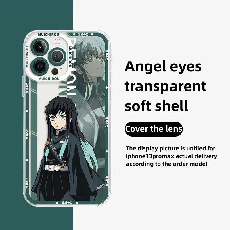 Tanjirou/Nezuko iPhone. Android phone case Apple Refined Trend silicone anti-collision phone case