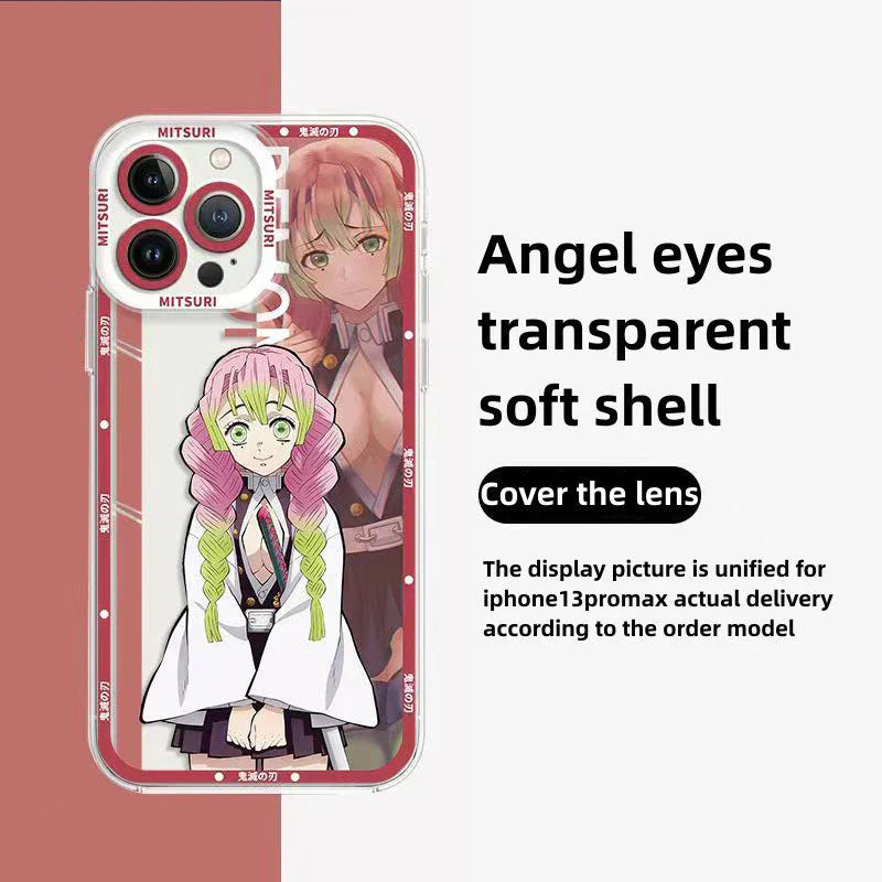 Tanjirou/Nezuko iPhone. Android phone case Apple Refined Trend silicone anti-collision phone case