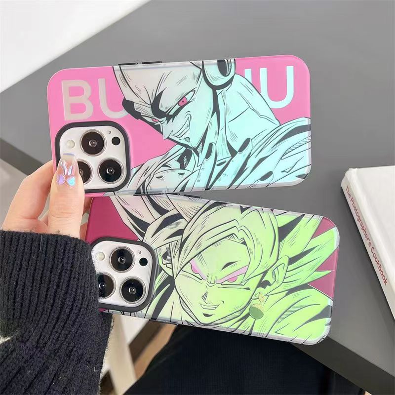 Goku/Vegeta/Buu iPhone silicone crash-resistant phone case