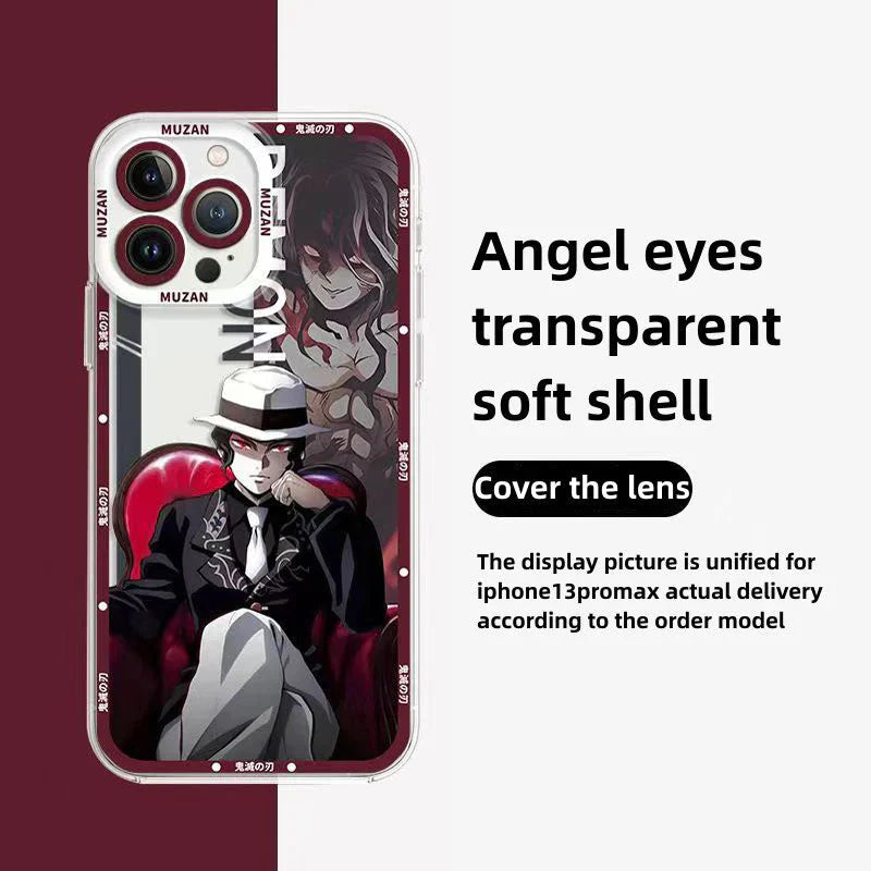 Tanjirou/Nezuko iPhone. Android phone case Apple Refined Trend silicone anti-collision phone case