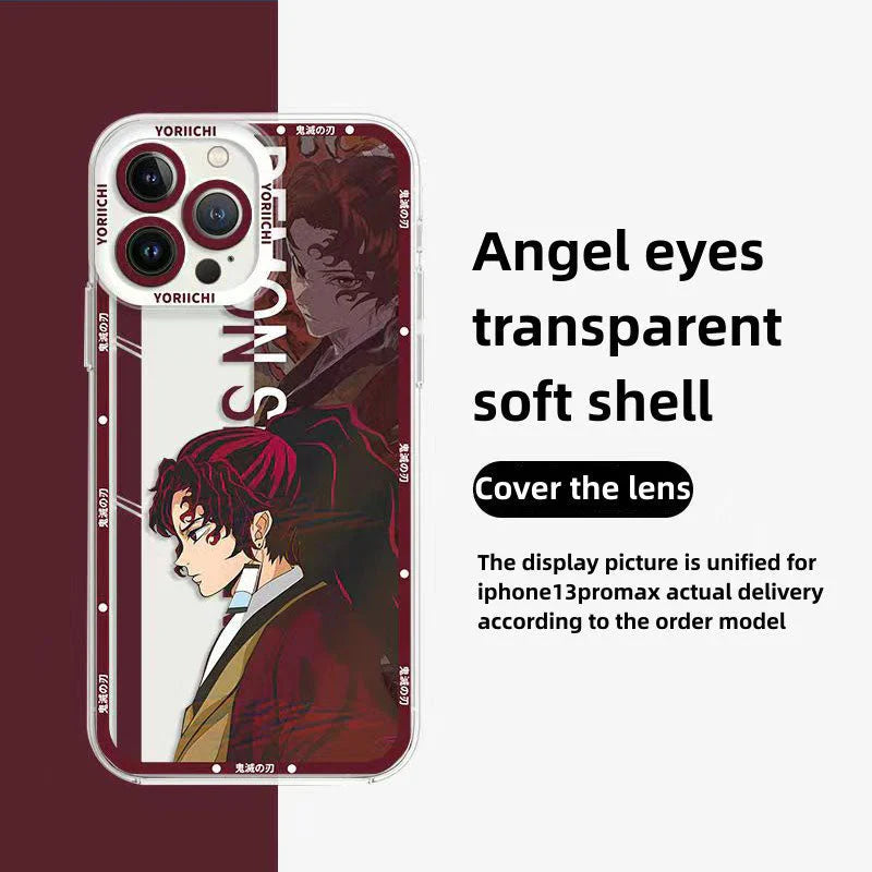 Tanjirou/Nezuko iPhone. Android phone case Apple Refined Trend silicone anti-collision phone case