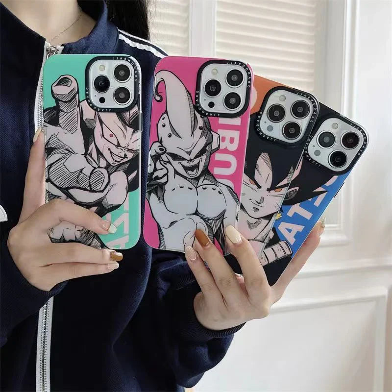 Goku/Vegeta/Buu/Frieza Apple exquisite Trend Silicone Anti-collision phone case