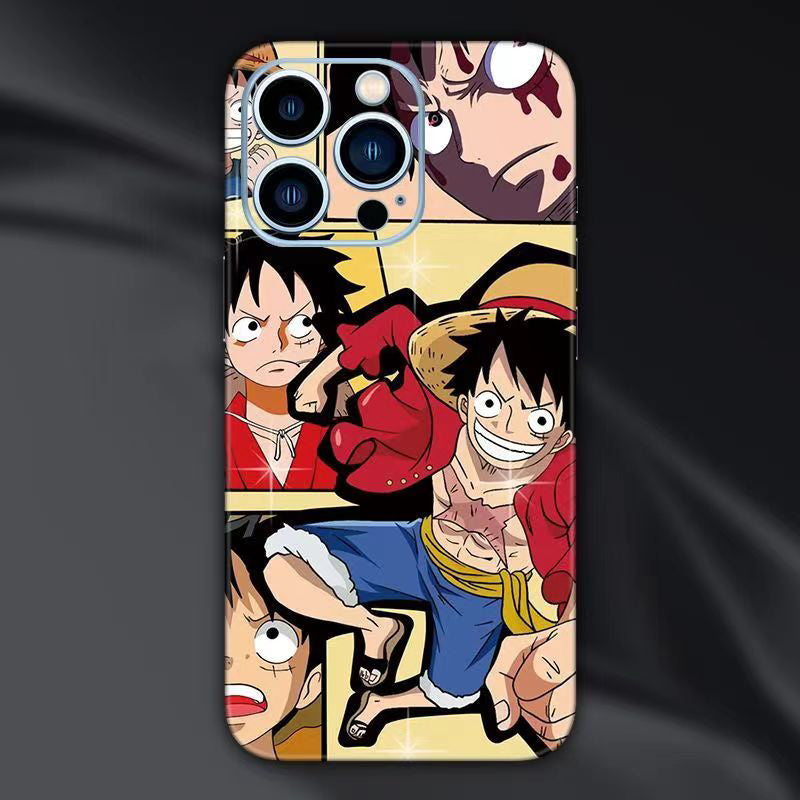 Luffy/Ace/Zoro iPhone cell phone back film beautiful pattern sticker