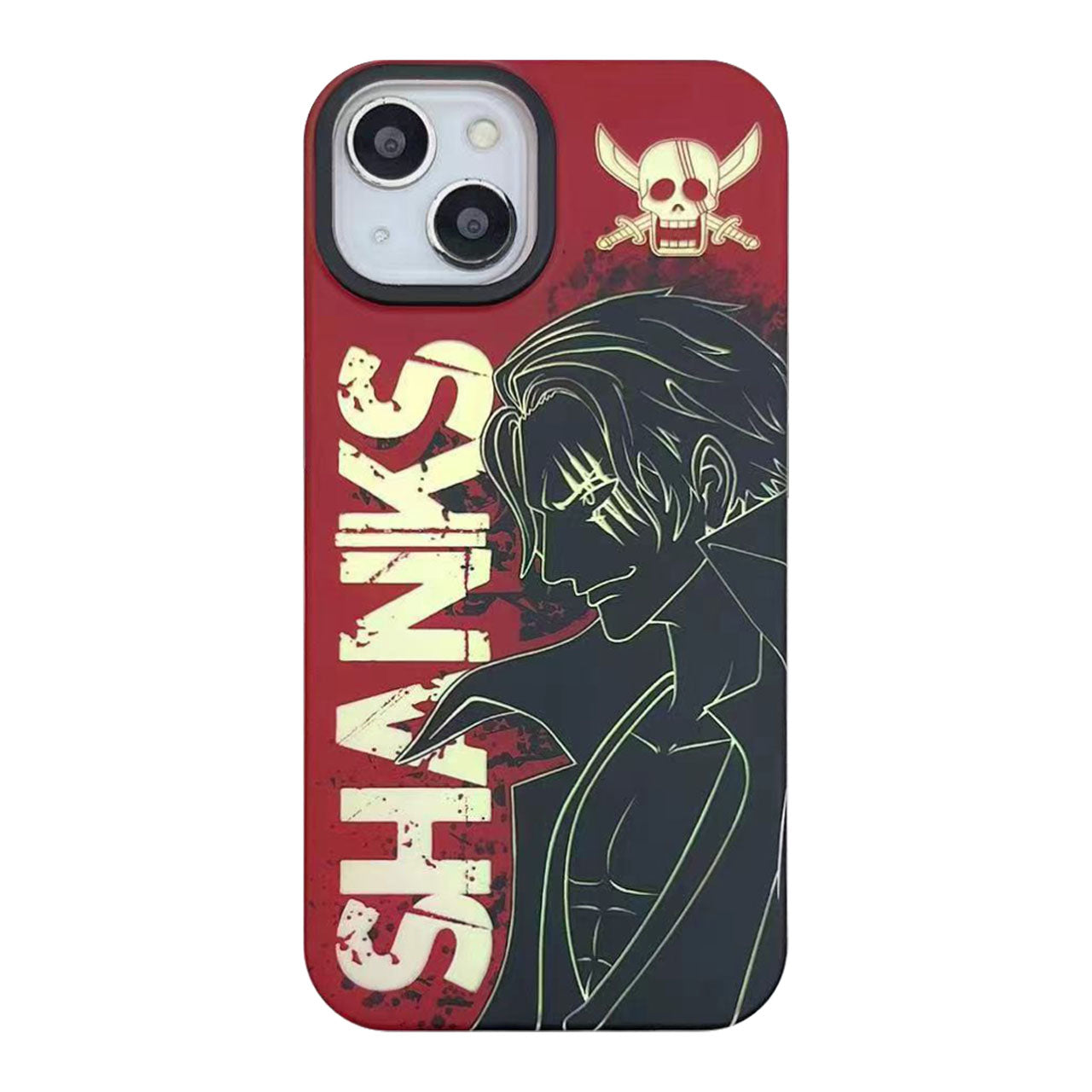 Luffy/Shanks iPhone silicone crash-resistant phone case