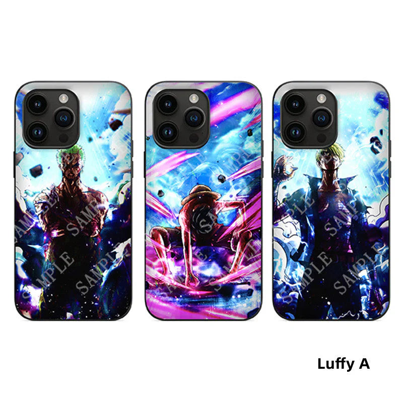 Uzumaki/Luffy/Tanjirou 3D variation Apple silicone crash-resistant phone case