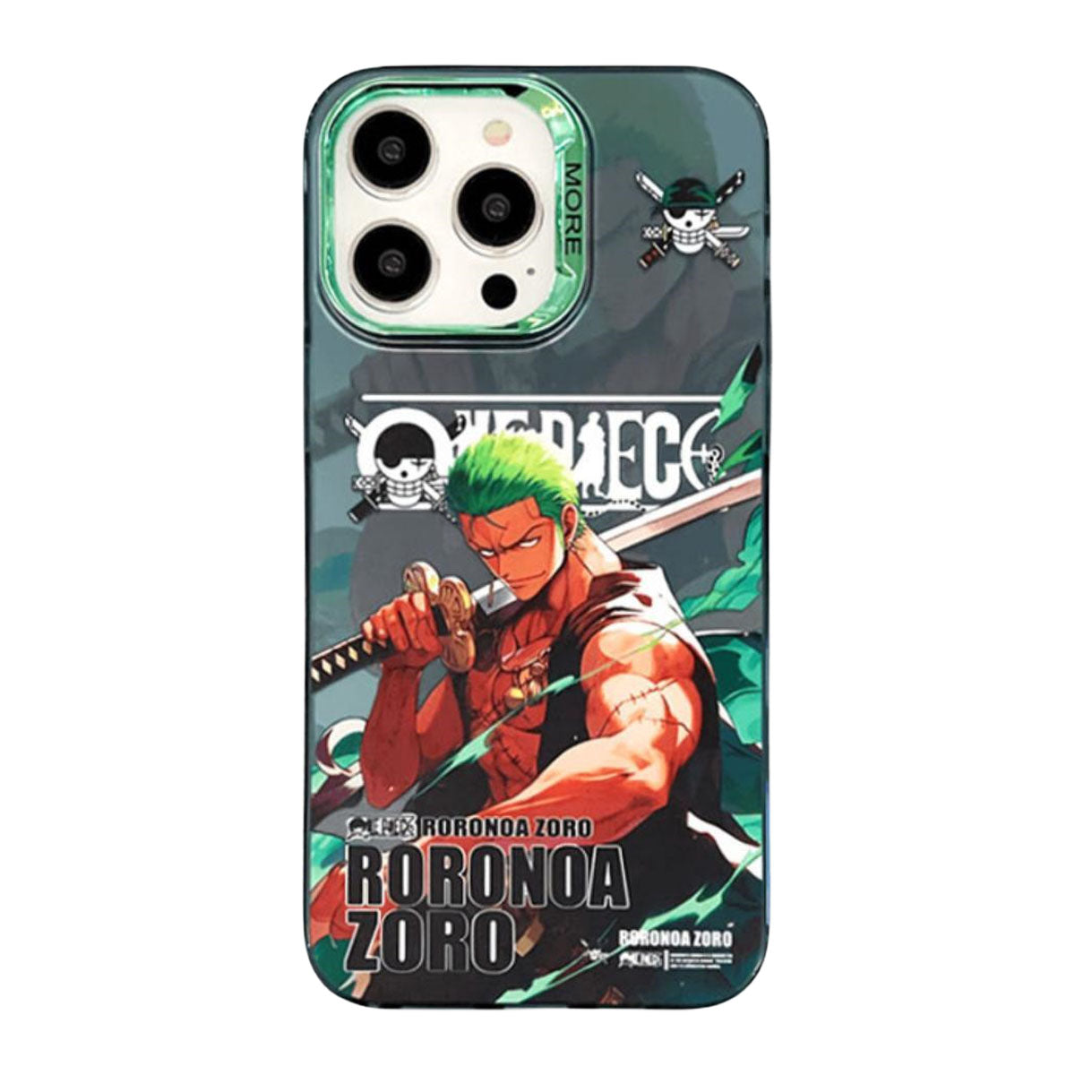 Luffy/Zoro iPhone silicone crash-resistant phone case