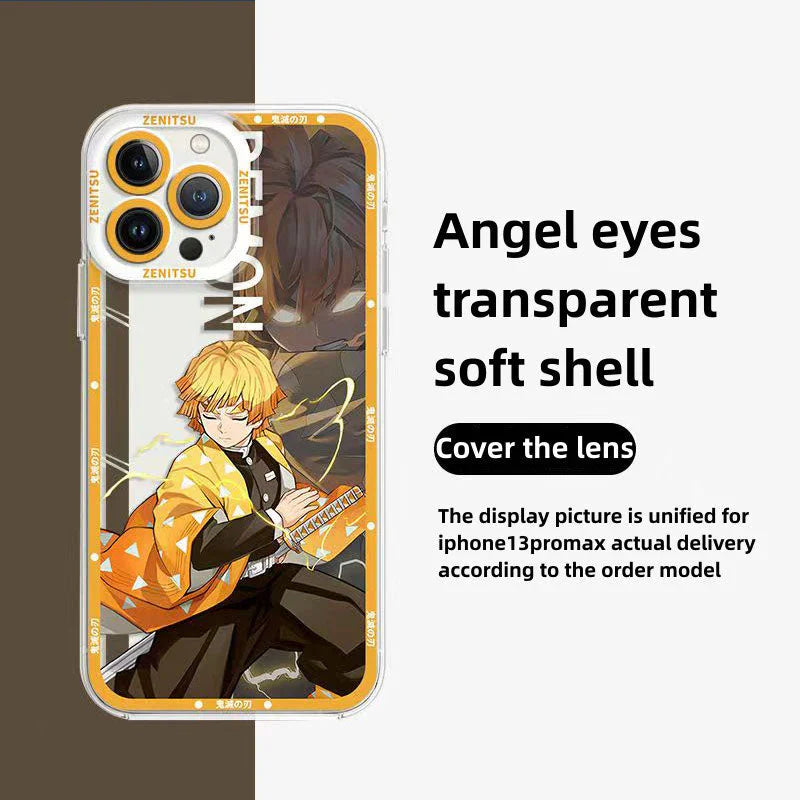 Tanjirou/Nezuko iPhone. Android phone case Apple Refined Trend silicone anti-collision phone case