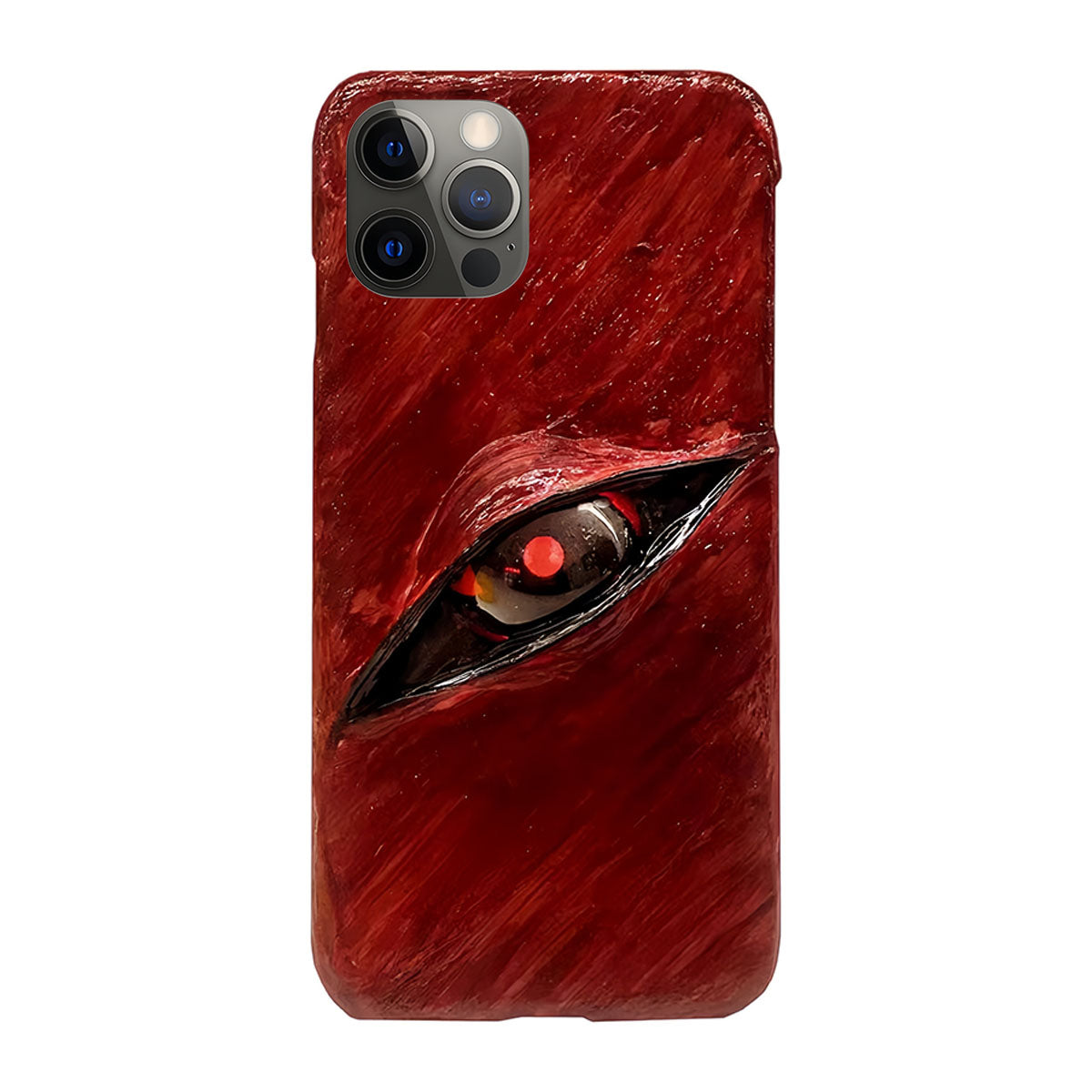 Sasuke Sharingan pure handmade mobile phone case Apple Trend Silicone Anti-collision phone case