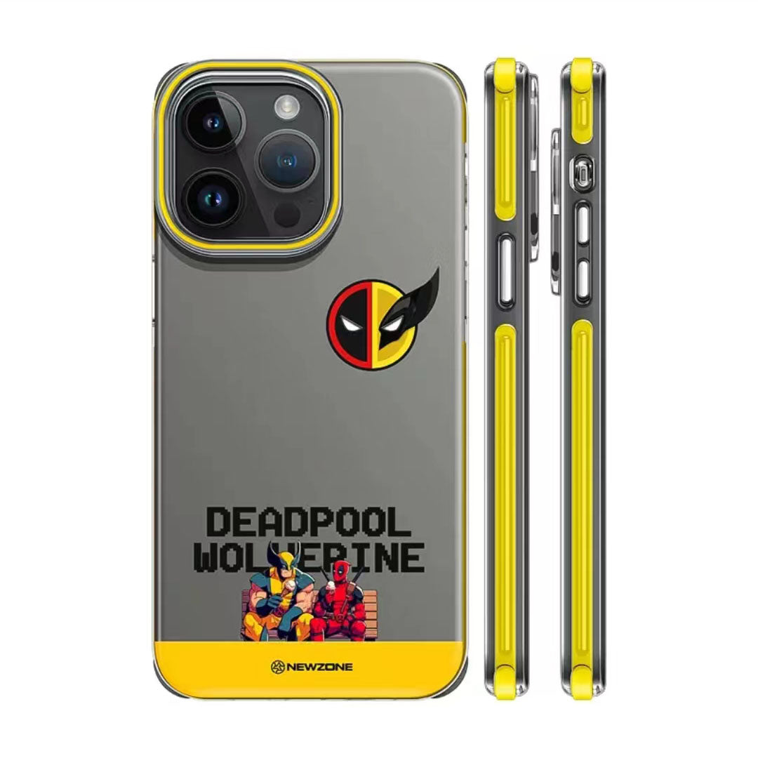 Deadpool/Wolverine iPhone silicone crash-resistant phone case