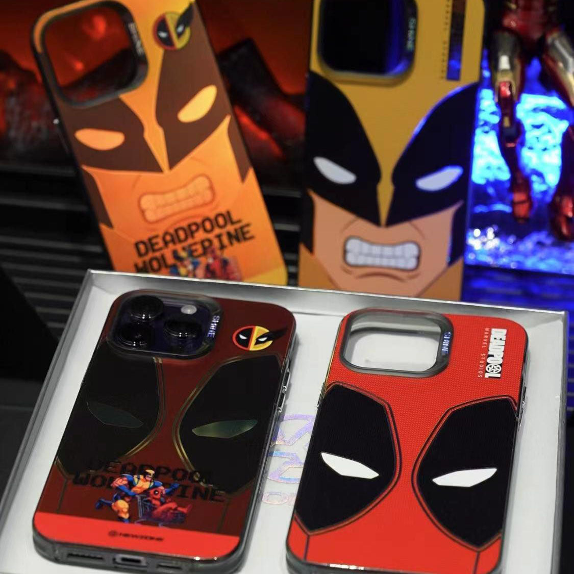 Deadpool/Wolverine iPhone silicone crash-resistant phone case