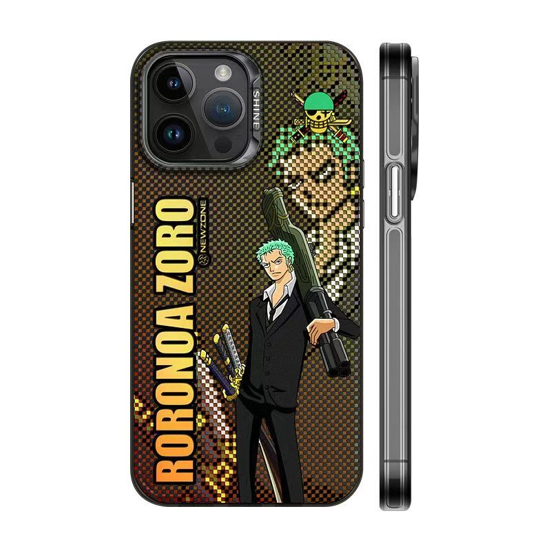 Luffy/Zoro iPhone silicone crash-resistant phone case