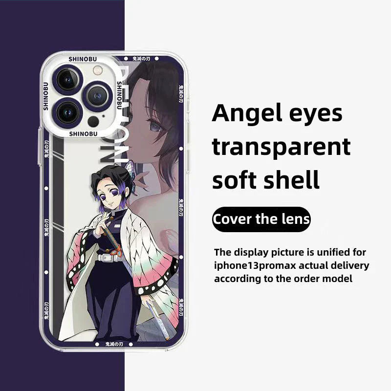 Tanjirou/Nezuko iPhone. Android phone case Apple Refined Trend silicone anti-collision phone case