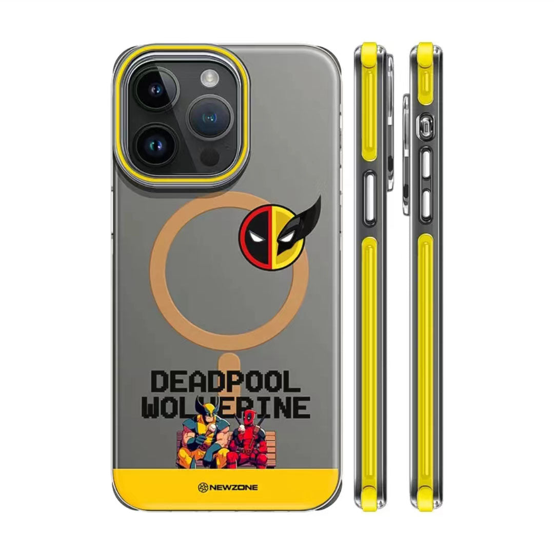 Deadpool/Wolverine iPhone silicone crash-resistant phone case