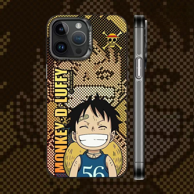 Luffy/Zoro iPhone silicone crash-resistant phone case