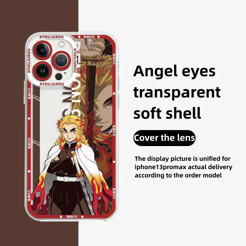 Tanjirou/Nezuko iPhone. Android phone case Apple Refined Trend silicone anti-collision phone case